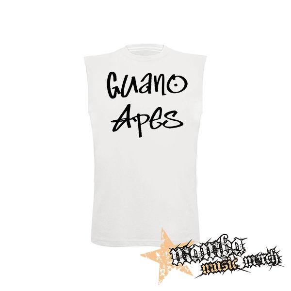 GUANO APES - Logo Black - biele pánske tričko bez rukávov