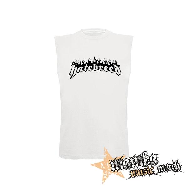 HATEBREED - Logo - biele pánske tričko bez rukávov