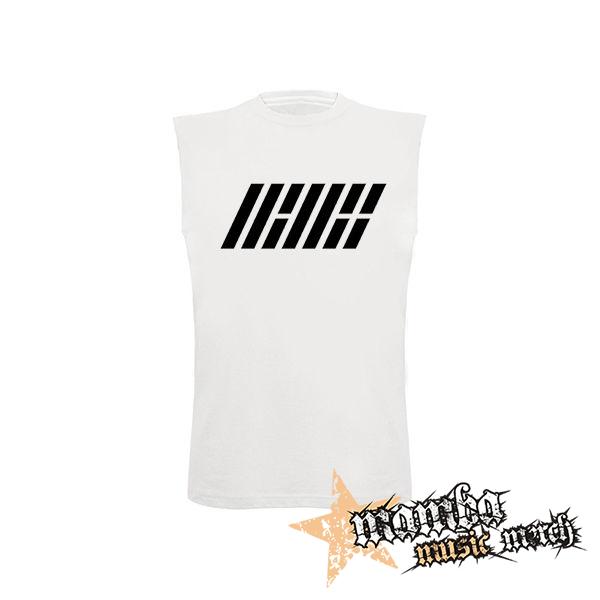 IKON - Logo Kpop Band - biele pánske tričko bez rukávov