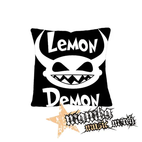 LEMON DEMON - Logo White - vankúš