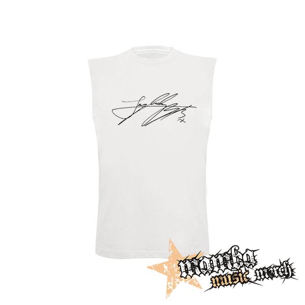 JUNGKOOK - Signature - biele pánske tričko bez rukávov