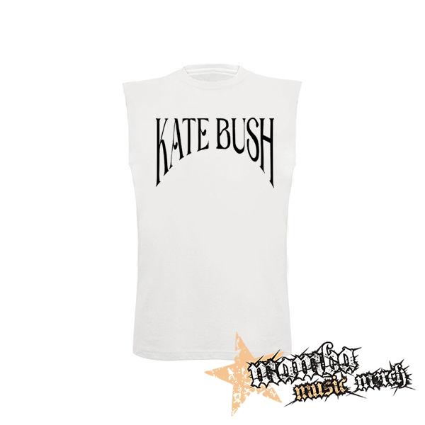 KATE BUSH - Logo - biele pánske tričko bez rukávov