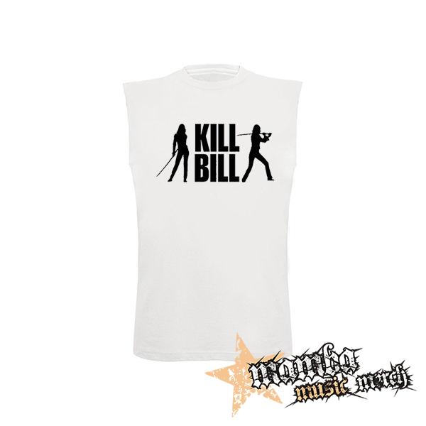 KILL BILL - Silhouette - biele pánske tričko bez rukávov