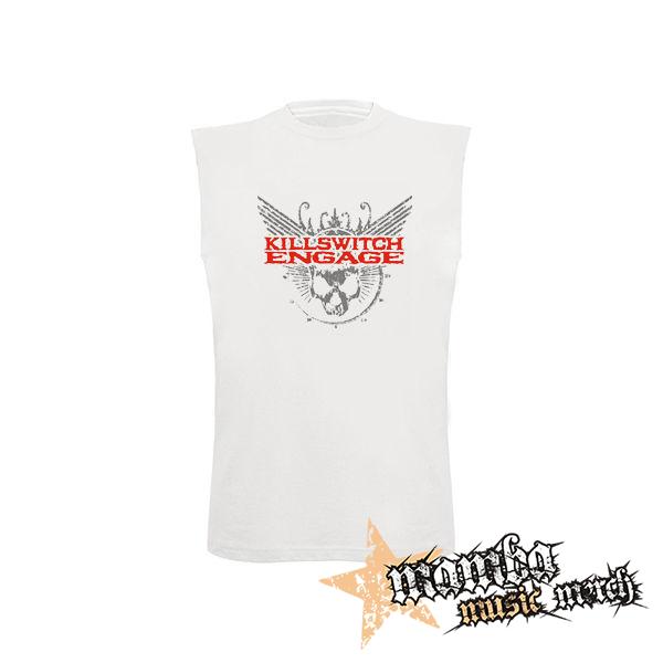 KILLSWITCH ENGAGE - Logo - biele pánske tričko bez rukávov