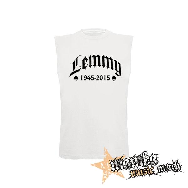 LEMMY 1945-2015 - biele pánske tričko bez rukávov