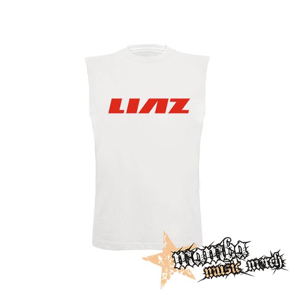 LIAZ - Logo - biele pánske tričko bez rukávov