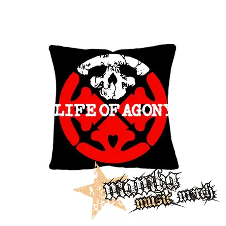 LIFE OF AGONY - Logo Symbol Crest - vankúš