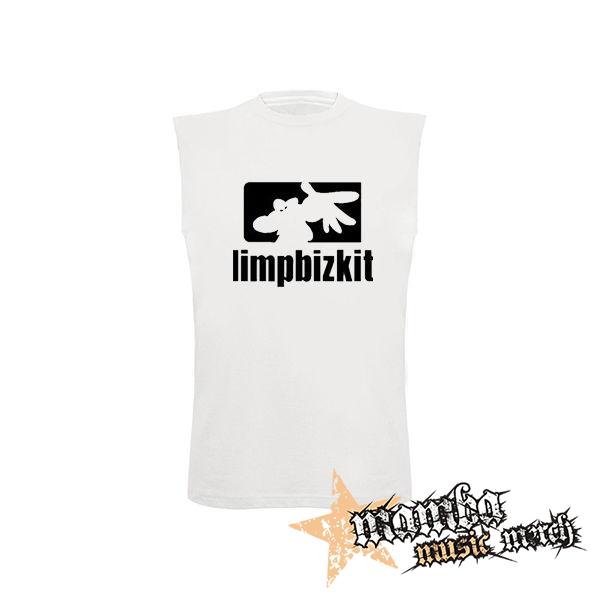 LIMP BIZKIT - Spray Logo - biele pánske tričko bez rukávov