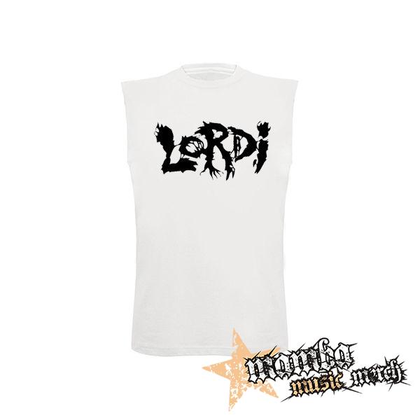 LORDI - Logo - biele pánske tričko bez rukávov