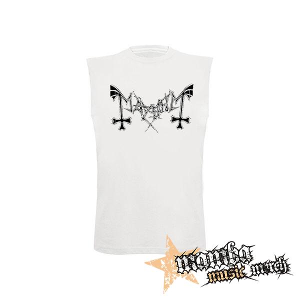 MAYHEM - Logo Motive 1 - biele pánske tričko bez rukávov