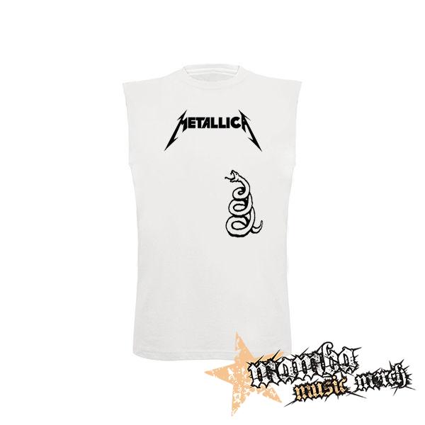 METALLICA - Snake - biele pánske tričko bez rukávov