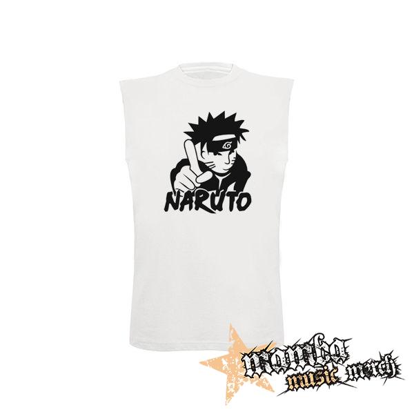 NARUTO - MANGA - biele pánske tričko bez rukávov