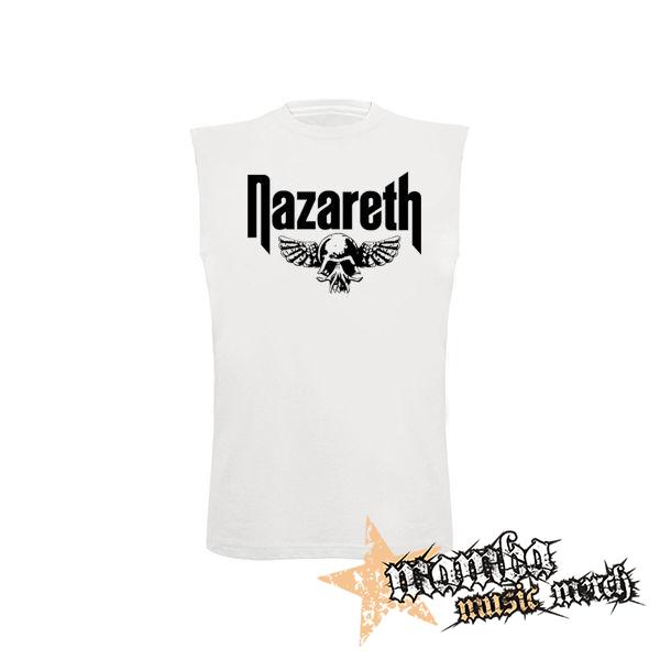 NAZARETH - New Skull - biele pánske tričko bez rukávov