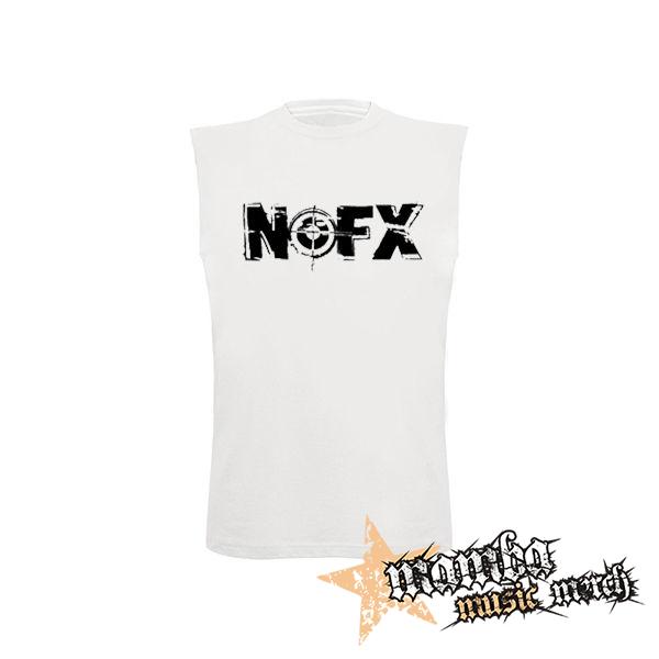 NOFX - Logo - biele pánske tričko bez rukávov