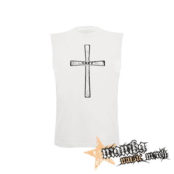 OZZY OSBOURNE - Cross - biele pánske tričko bez rukávov