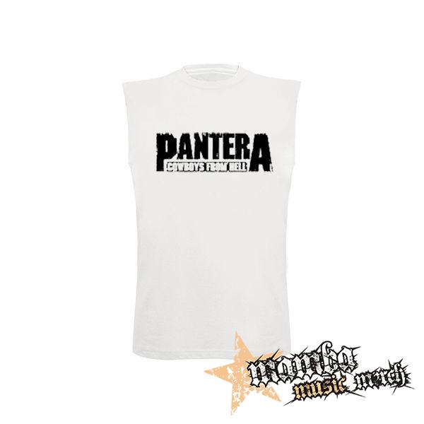 PANTERA - Cowboys From Hell - biele pánske tričko bez rukávov