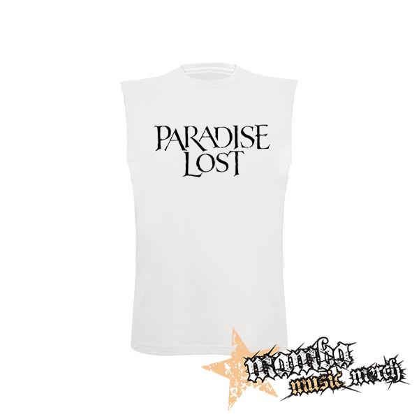 PARADISE LOST - Logo - biele pánske tričko bez rukávov