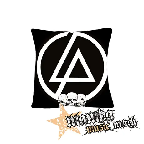 LINKIN PARK - Brown Logo And Skulls - vankúš