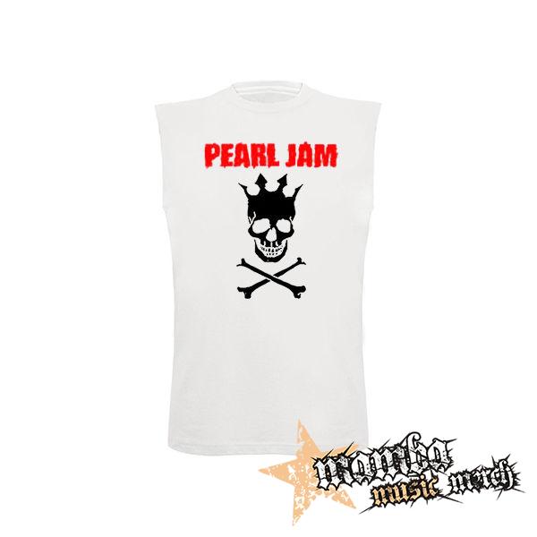 PEARL JAM - Riot - biele pánske tričko bez rukávov