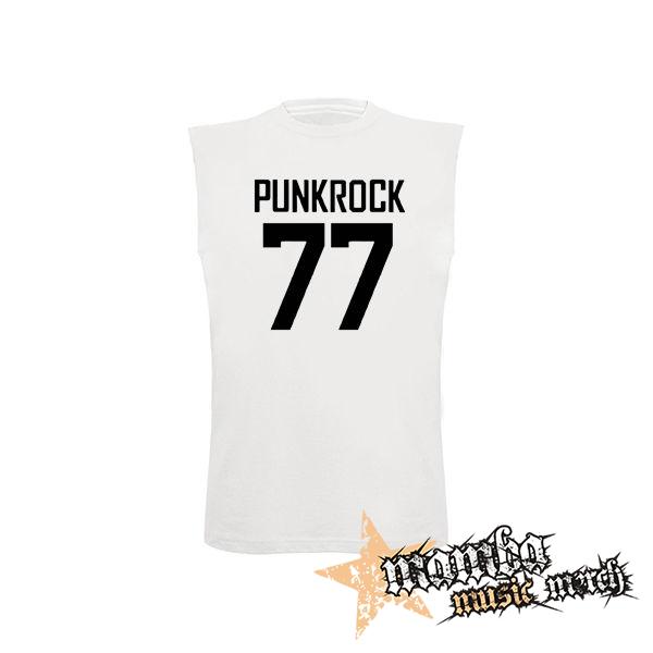 PUNKROCK 77 - Logo Motive 2 - biele pánske tričko bez rukávov