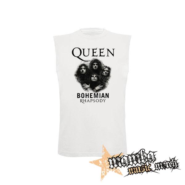 QUEEN - Bohemian Rhapsody - biele pánske tričko bez rukávov