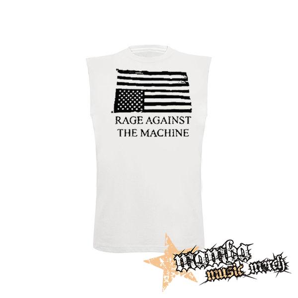 RAGE AGAINST THE MACHINE - Wrecked - biele pánske tričko bez rukávov