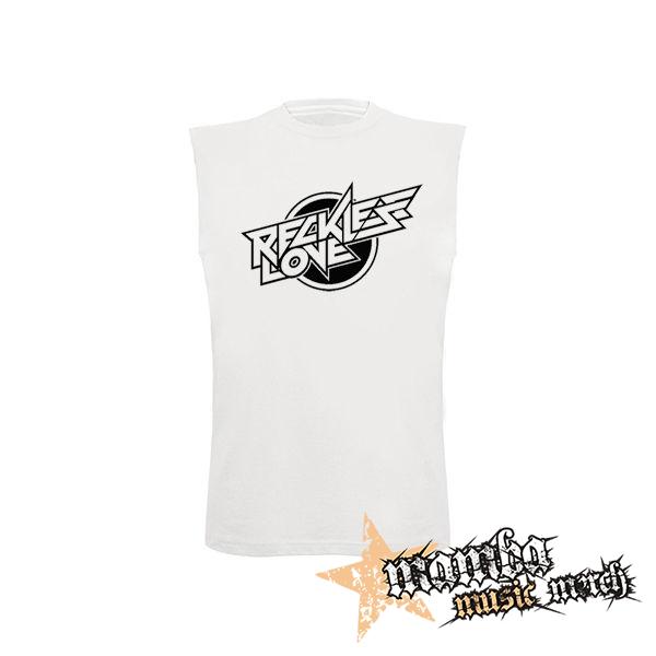 RECKLESS LOVE - Logo - biele pánske tričko bez rukávov