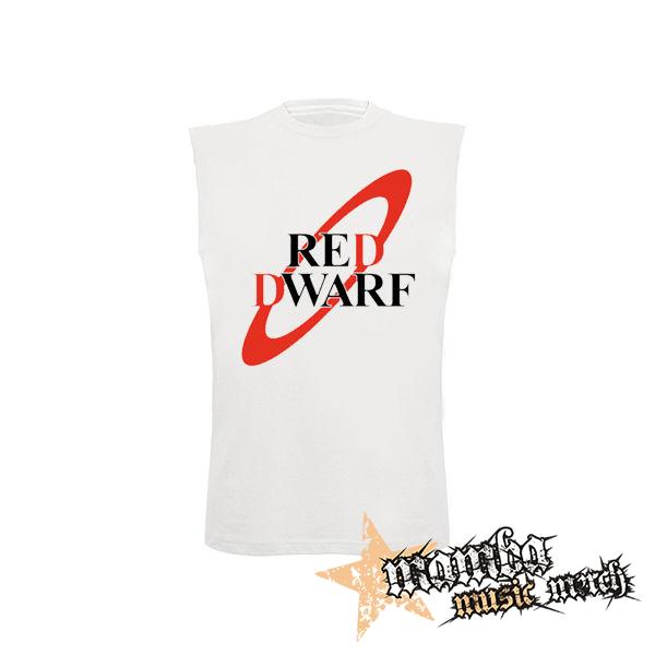 RED DWARF - biele pánske tričko bez rukávov