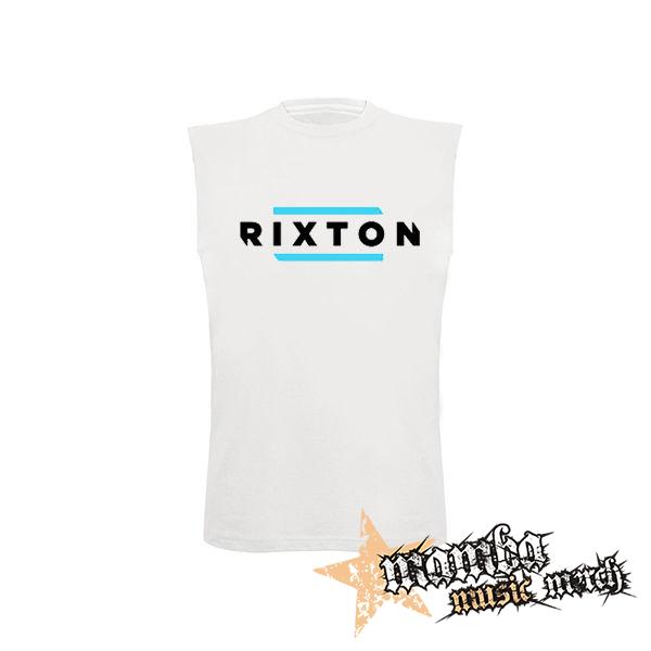 RIXTON - Logo - biele pánske tričko bez rukávov
