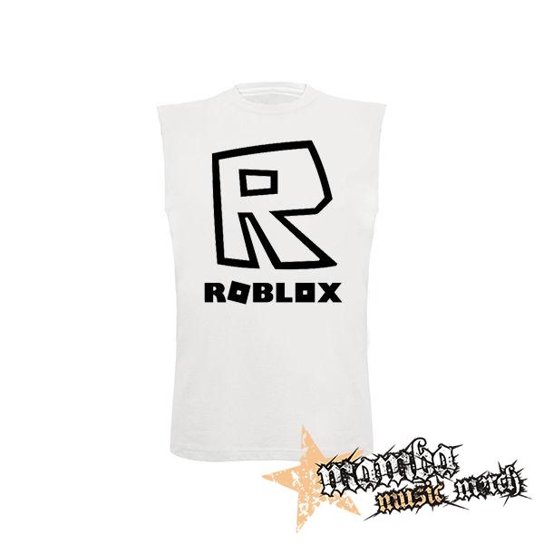 ROBLOX - Symbol & Znak - biele pánske tričko bez rukávov