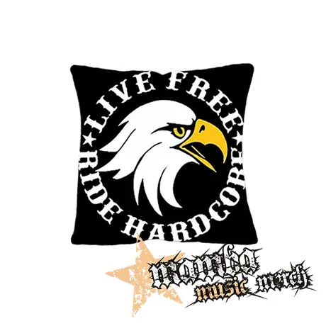 LIVE FREE RIDE HARDCORE EAGLE - vankúš