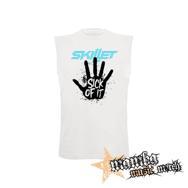 SKILLET - Sick Of It - biele pánske tričko bez rukávov