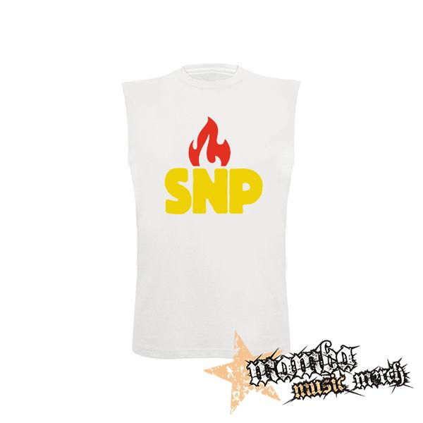SNP - Slovenské Národné Povstanie - biele pánske tričko bez rukávov