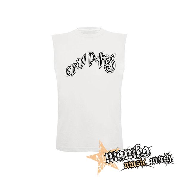 SPIN DOCTORS - Logo - biele pánske tričko bez rukávov