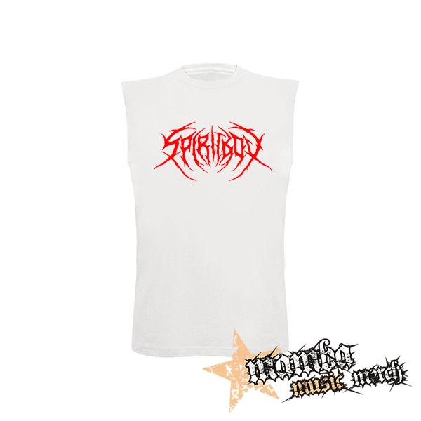 SPIRITBOX - Red Logo - biele pánske tričko bez rukávov