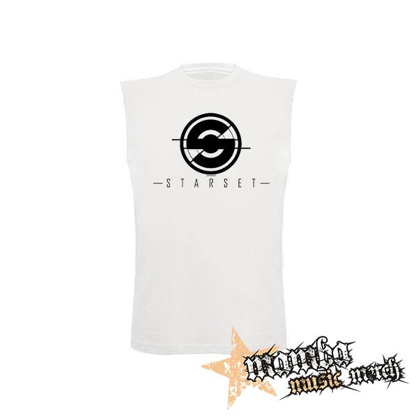 STARSET - Logo - biele pánske tričko bez rukávov