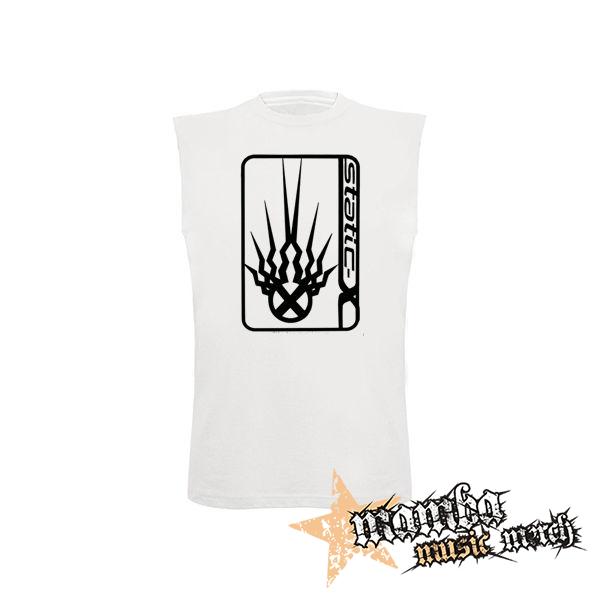 STATIC-X - Logo Symbol - biele pánske tričko bez rukávov