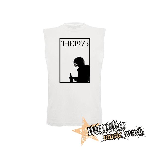 THE 1975 - Matty Wine Silhouette - biele pánske tričko bez rukávov