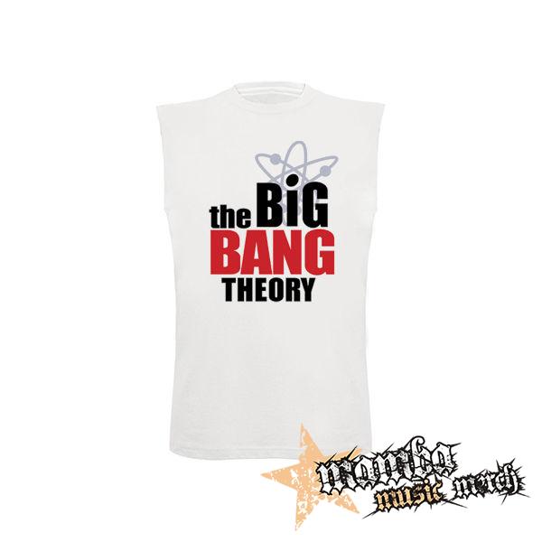 THE BIG BANG THEORY - TEORIA VELKEHO TRESKU - Logo - biele pánske tričko bez rukávov