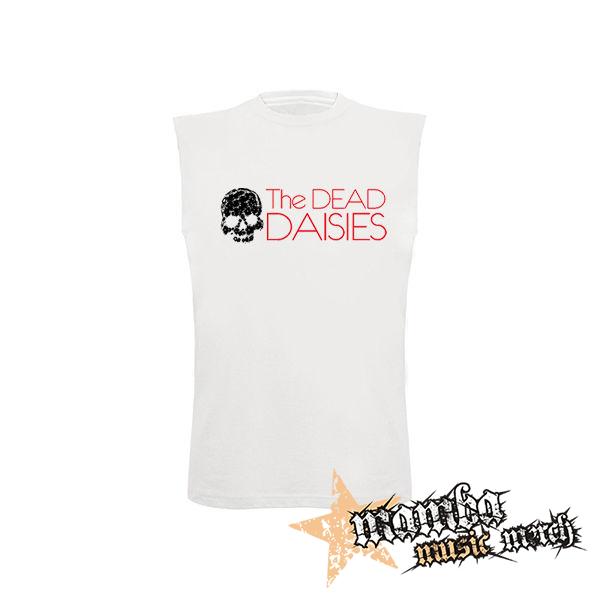 THE DEAD DAISIES - Logo Skull - biele pánske tričko bez rukávov