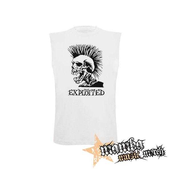THE EXPLOITED - Skull - biele pánske tričko bez rukávov