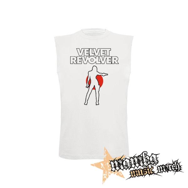 VELVET REVOLVER - Logo - biele pánske tričko bez rukávov