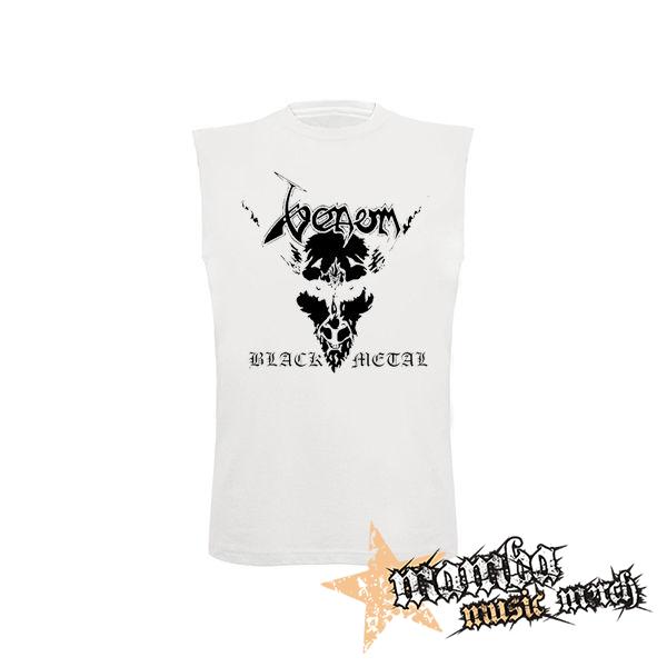 VENOM - Black Metal - biele pánske tričko bez rukávov