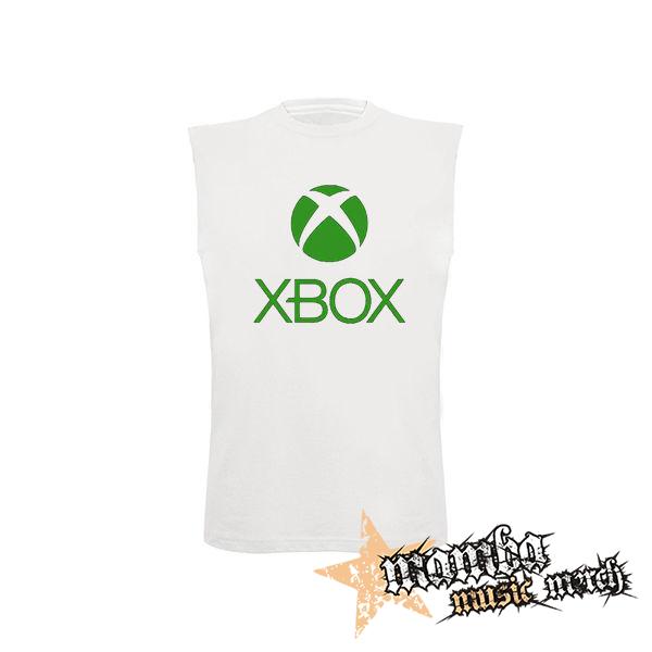 XBOX - Logo Motive 1 - biele pánske tričko bez rukávov
