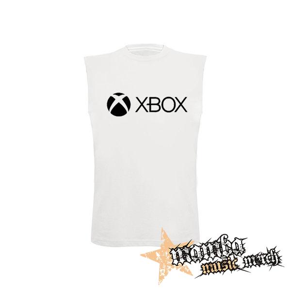 XBOX - Logo - biele pánske tričko bez rukávov