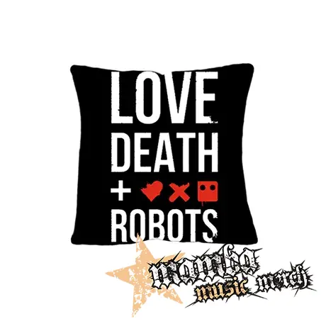 LOVE DEATH ROBOTS - Logo And Crest - vankúš