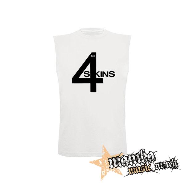4 SKINS - Logo - biele detské tričko bez rukávov