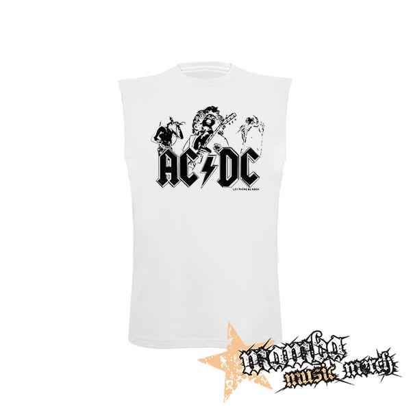 ACDC - Let There Be Rock - biele detské tričko bez rukávov