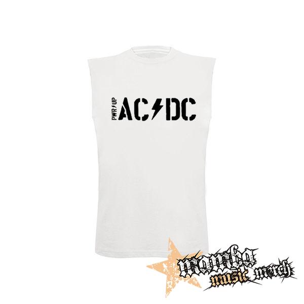 ACDC - Power Up Logo Big - biele detské tričko bez rukávov