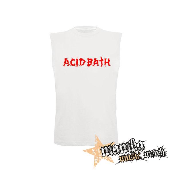 ACID BATH - Logo Red - biele detské tričko bez rukávov